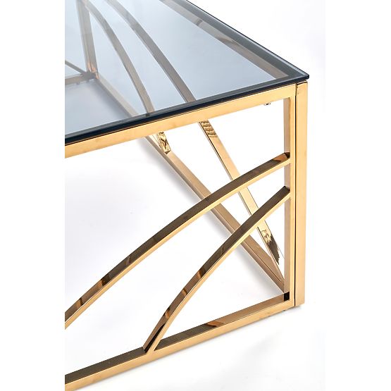 UNIVERSE Coffee Table, Frame - Gold, Glass - Smoked (1p=1pc)
