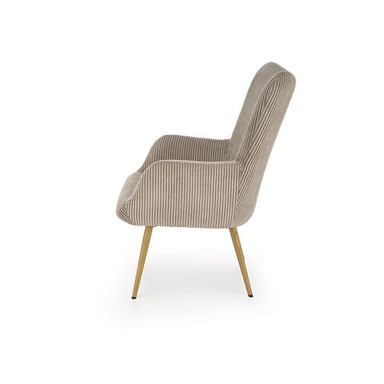 Upholstered armchair AMARO - gray