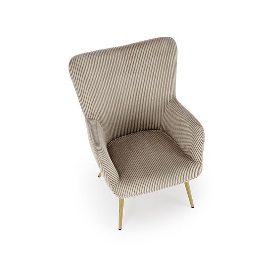 Upholstered armchair AMARO - gray