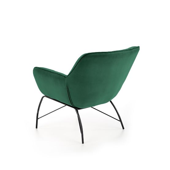 Upholstered armchair BELTON - bottle green