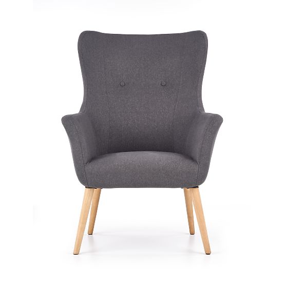 Upholstered armchair COTTO - dark grey