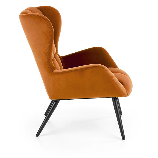 Upholstered armchair Tyrion - cinnamon