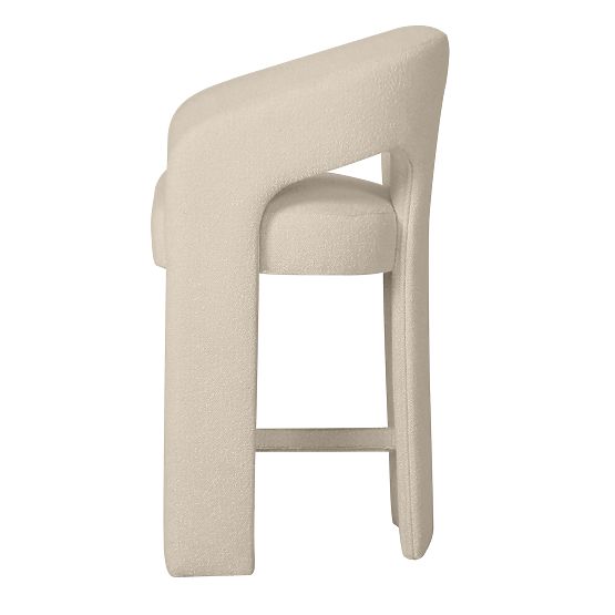 Upholstered Bar Stool Castelo Beige
