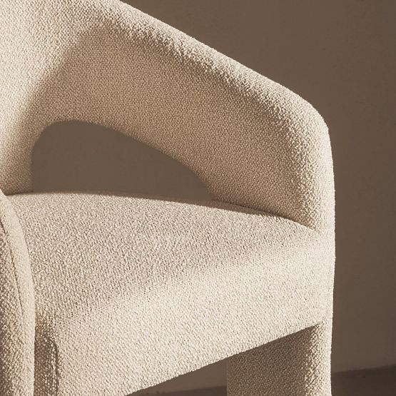 Upholstered Bar Stool Castelo Beige