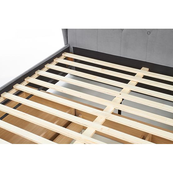 Upholstered bed 160x200 SABRINA - dark grey