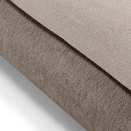 Upholstered Bed Bowee 160x200 cm, with Slats, Gray, Ball Legs