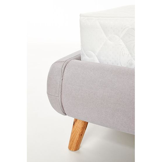 Upholstered bed ELANDA 160X200 cm - light grey