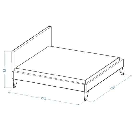 Upholstered Bed HEAVEN 140 x 200 cm - Cream