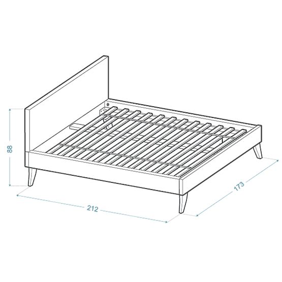 Upholstered bed HEAVEN 160 x 200 cm - Cream