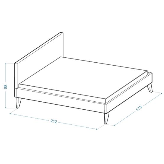 Upholstered bed HEAVEN 160 x 200 cm - Green