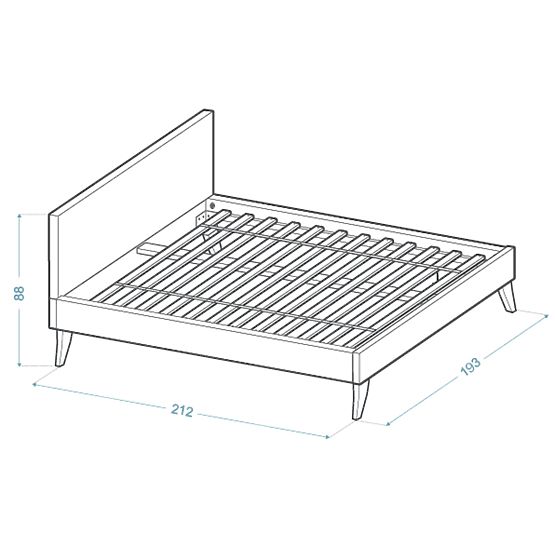 Upholstered bed HEAVEN 180 x 200 cm - Cream