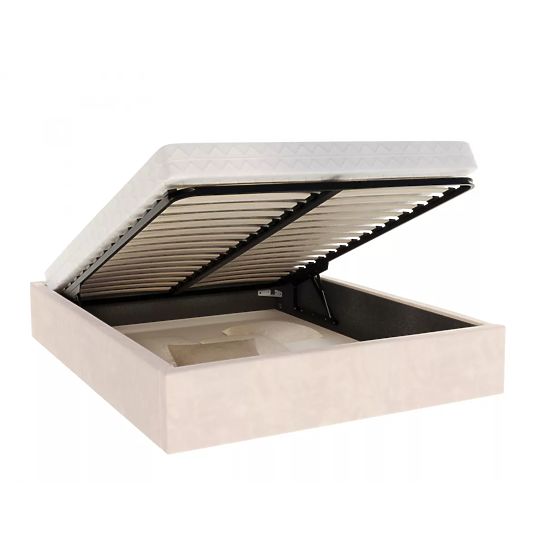 Upholstered Bed ORLANDO 160 x 200 cm - Cream