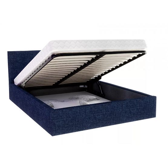 Upholstered bed TULSA 180 x 200 cm - Dark blue