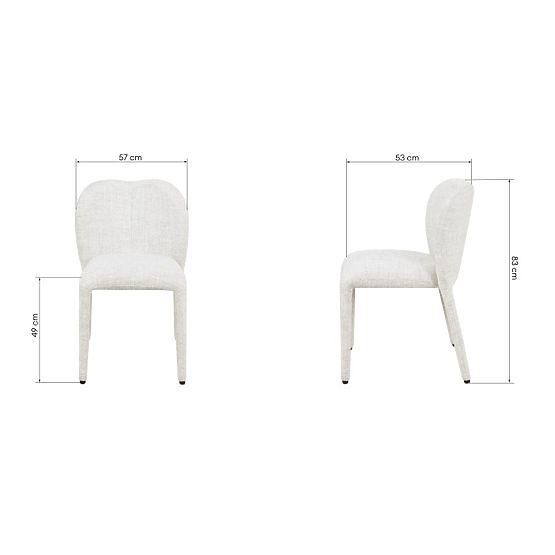 Upholstered Chair Asan, Beige-Grey