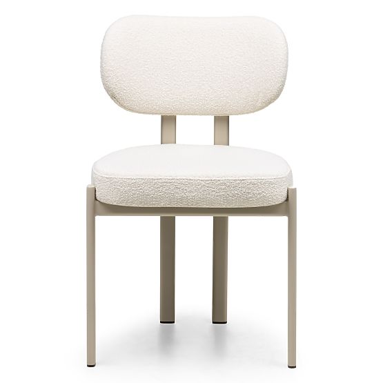 Upholstered Chair Flare, Cream/Beige