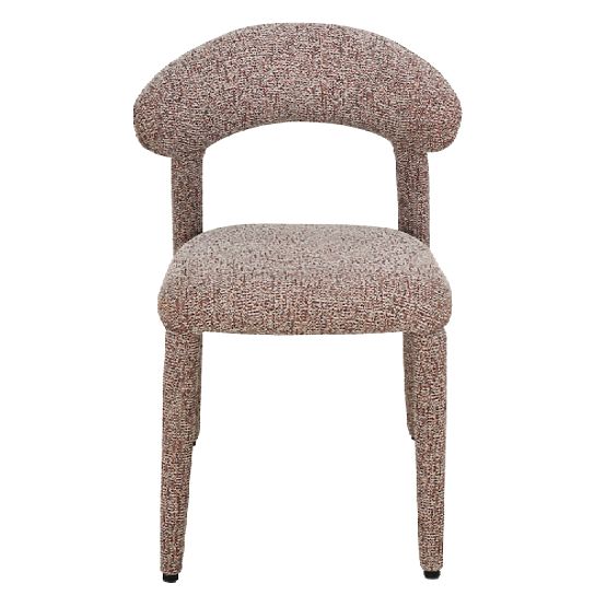 Upholstered Chair Hiroki, Beige-Bordeaux Mélange