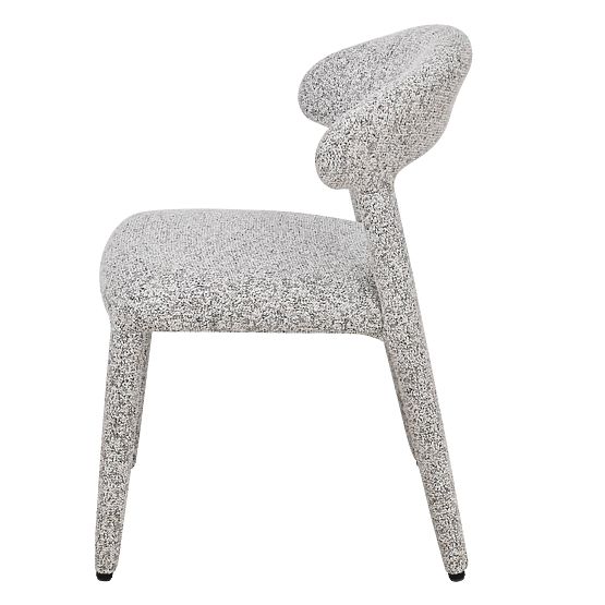 Upholstered Chair Hiroki, Beige-Gray Mélange