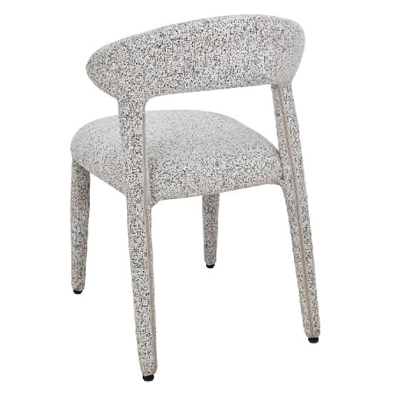 Upholstered Chair Hiroki, Beige-Gray Mélange