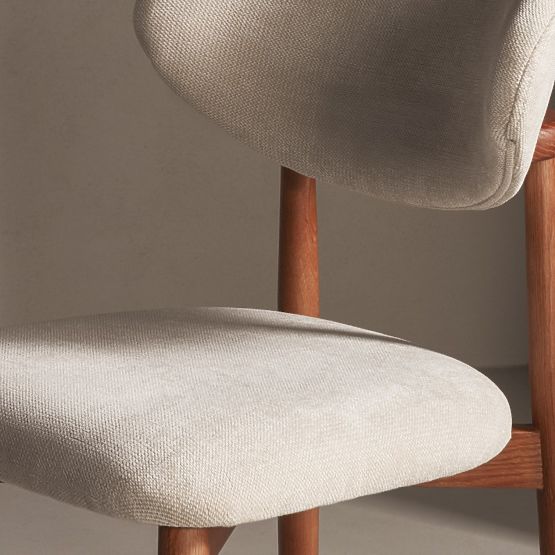 Upholstered Chair Merano Beige/Light Walnut
