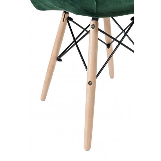 Upholstered Chair MURET VELVET Dark Green Velvet