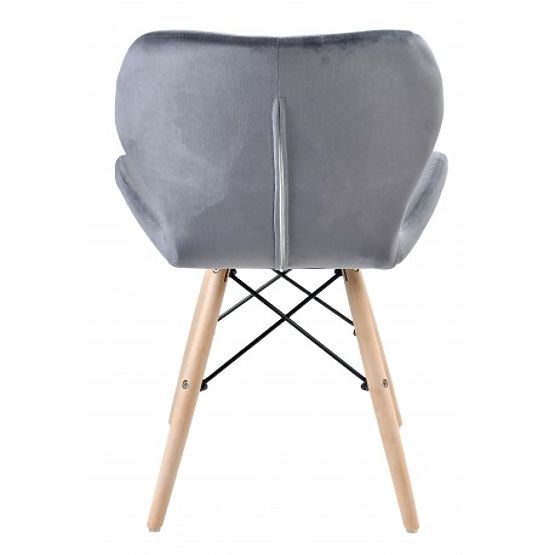 Upholstered Chair MURET VELVET Velvet Graphite