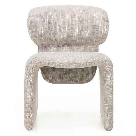 Upholstered Chair Nabila, Beige-Grey