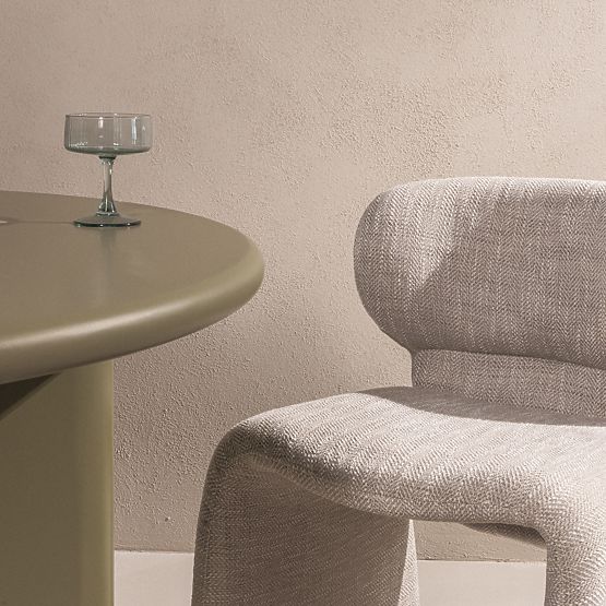 Upholstered Chair Nabila, Beige-Grey