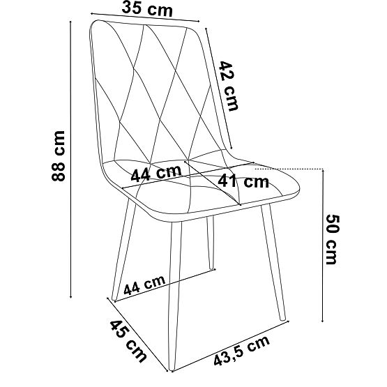Upholstered Velvet Chair Madison Velvet Graphite