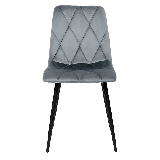 Upholstered Velvet Chair Madison Velvet Graphite