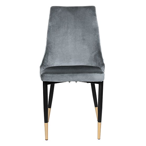 Upholstered Velvet Chair Vermont Velvet Graphite