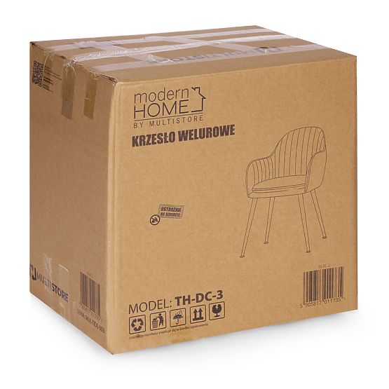 Upholstered Velvet Modern Dining and Living Room Chair Cream ModernHome