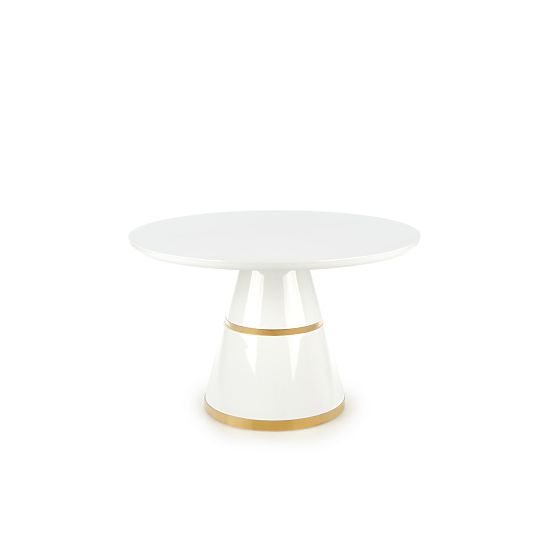 VEGAS Table, Top - White, Leg - White/Gold (2p=1pc)