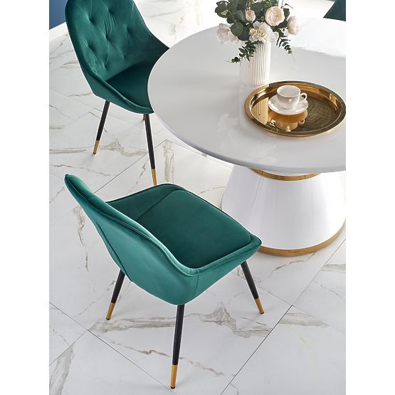 VEGAS Table, Top - White, Leg - White/Gold (2p=1pc)