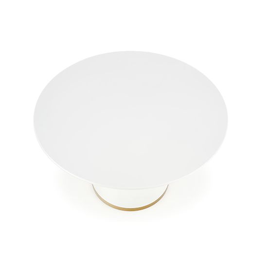 VEGAS Table, Top - White, Leg - White/Gold (2p=1pc)