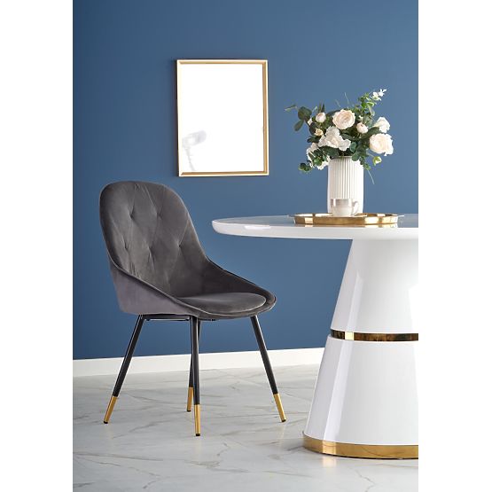 VEGAS Table, Top - White, Leg - White/Gold (2p=1pc)