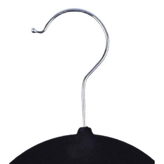 Velour Hanger Maxi Set of 5 - Black