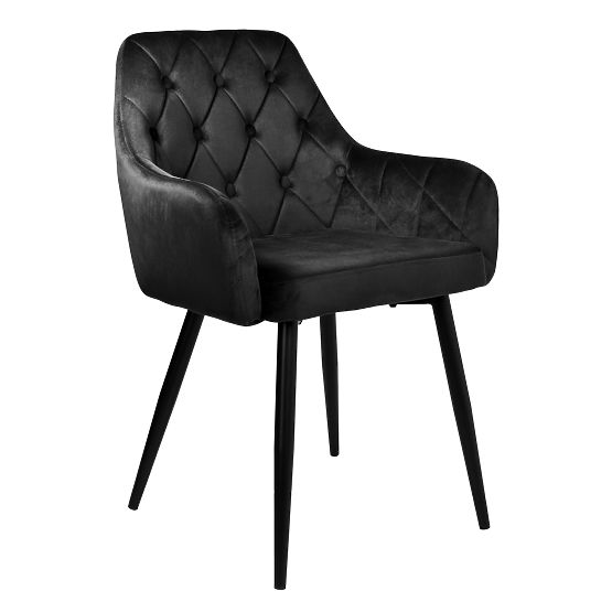 Velvet Chair ATLANTA VELVET Black