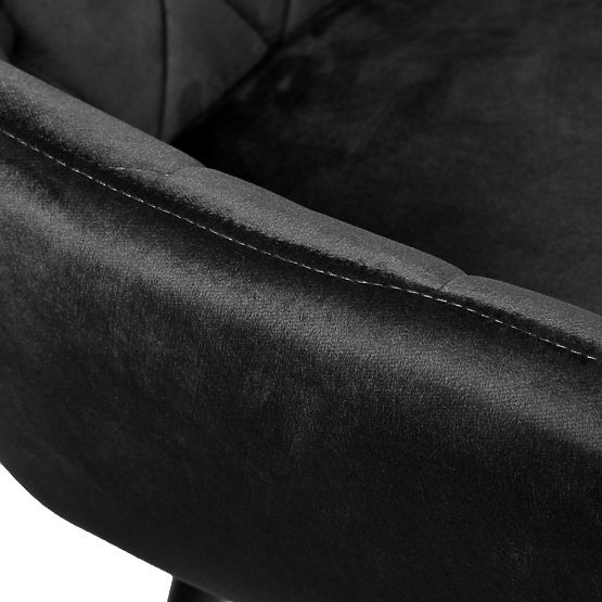 Velvet Chair ATLANTA VELVET Black