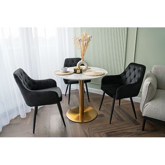 Velvet Chair ATLANTA VELVET Black