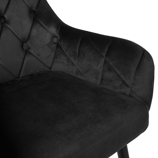 Velvet Chair ATLANTA VELVET Black