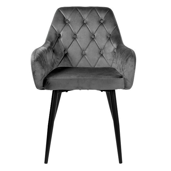 Velvet Chair ATLANTA VELVET Graphite