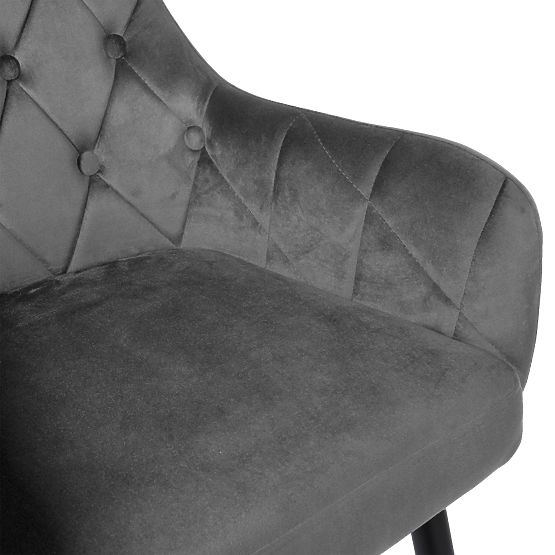 Velvet Chair ATLANTA VELVET Graphite