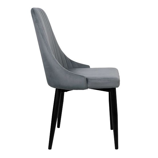 Velvet Chair LORIENT VELVET Graphite