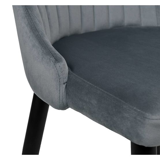 Velvet Chair LORIENT VELVET Graphite
