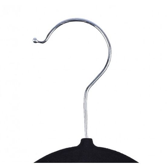 Velvet Hanger Roxi Set of 10 Black