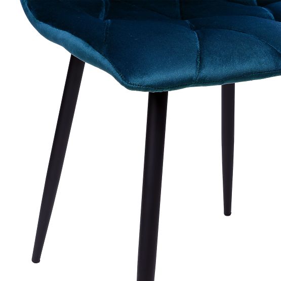 Velvet Upholstered Chair Madison Blue Velvet
