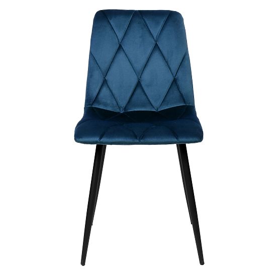 Velvet Upholstered Chair Madison Blue Velvet