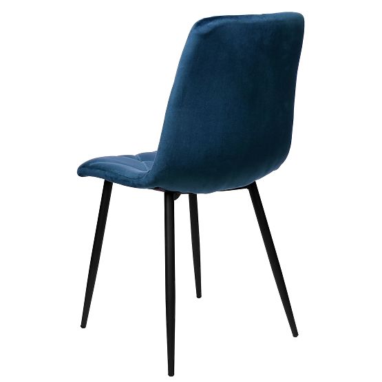 Velvet Upholstered Chair Madison Blue Velvet