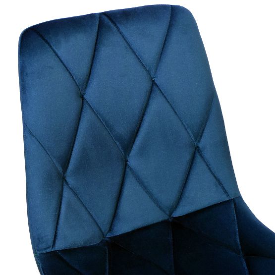 Velvet Upholstered Chair Madison Blue Velvet