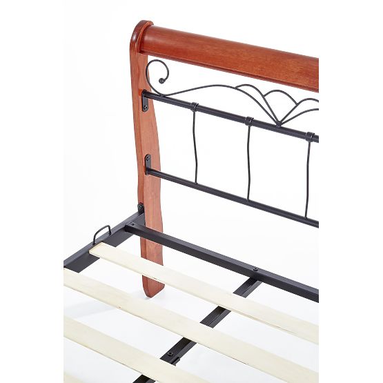 VERONICA Bed 90 cm Cherry Antique/Black